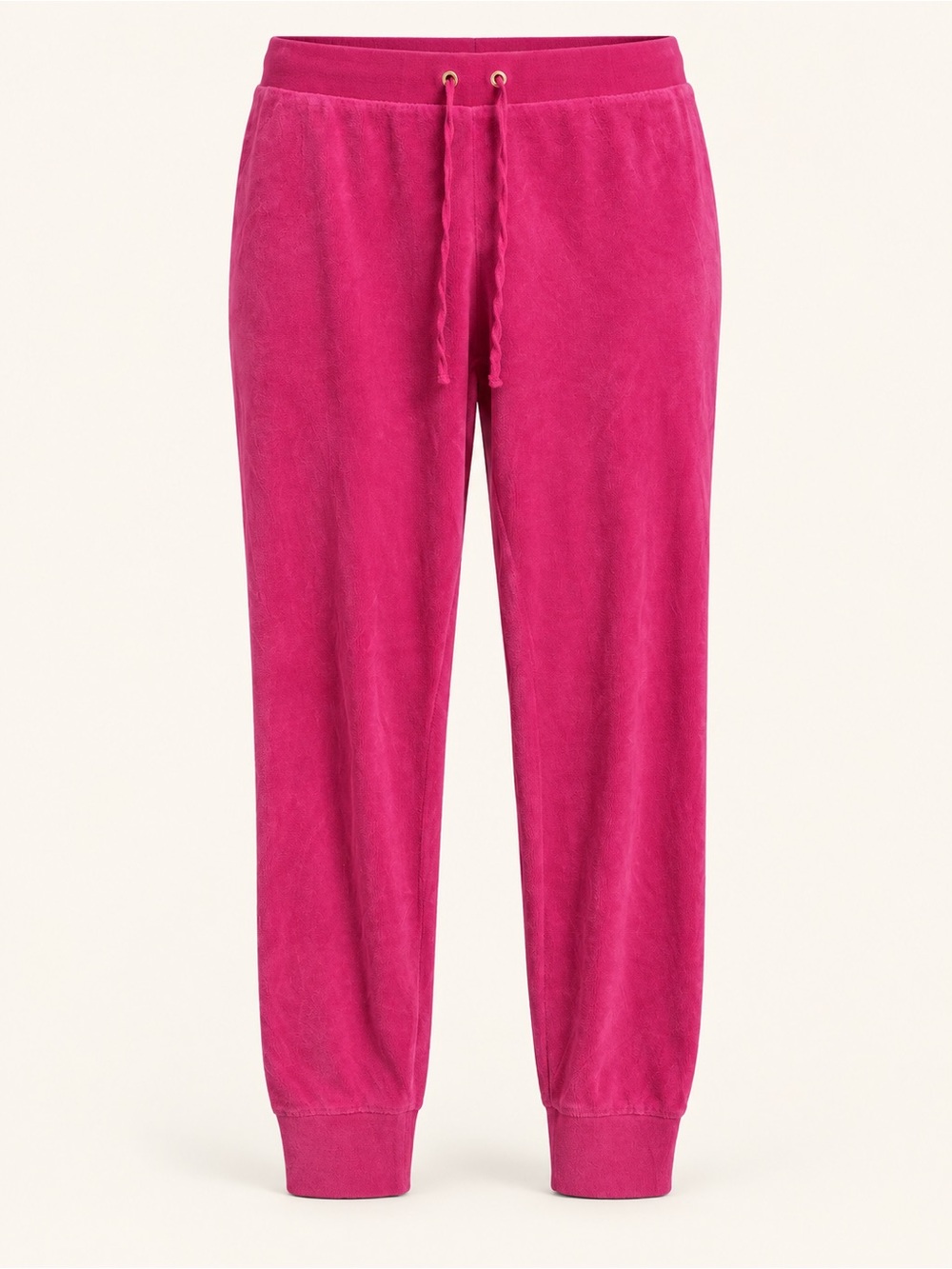 Juicy Couture Hot Pink Velour Jogger Pants Size M